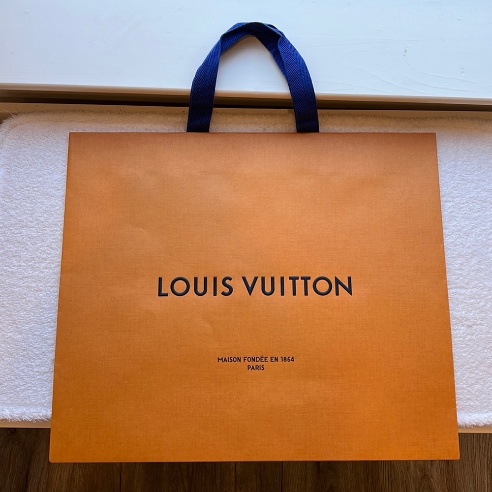 Authentic Louis Vuitton paper shopping bag